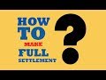 Akpk faq  how to make full settlement