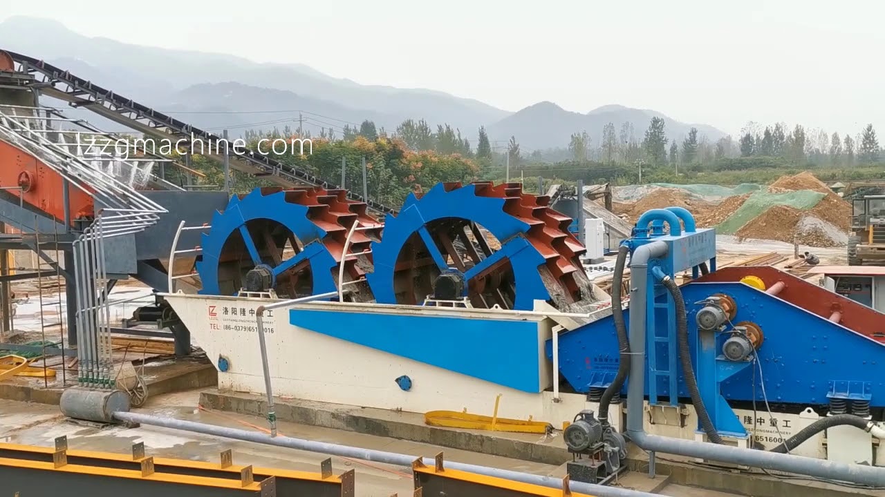 Bucket wheel sand washer YouTube
