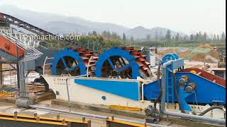 Bucket wheel sand washer