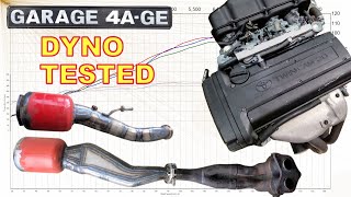 20v 4AGE Exhaust megaphone / front pipes - Dyno tested