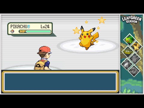 I found Shiny Pikachu in Pokemon FireRed!⚡☄