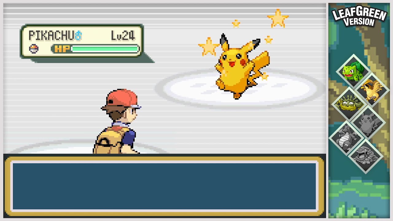 gen 3] shiny Pikachu 5,249 re, glad i got it on main fire red cart