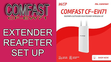 COMFAST CF-EW71 300MB  /  EXTENDER OR REPEATER SET UP 2.4GHZ