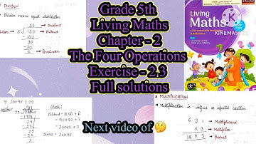 Grade 5 ch 2 exercise 2.3 living maths || Mathsadda ||