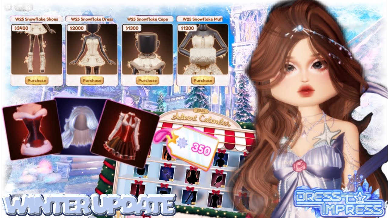 NEW DTI WINTER UPDATE + CODE! ROBLOX Dress to impress - YouTube