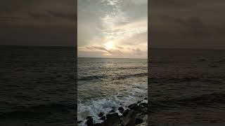 Beach side resort sea and waves #beach #sunset #waves #summer #relaxing #cutebaby #boat #ship