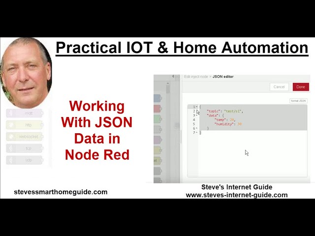 Working With JSON Node Red - YouTube