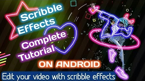 Make scribble glowing effect video on Android | Edit video with neon effect