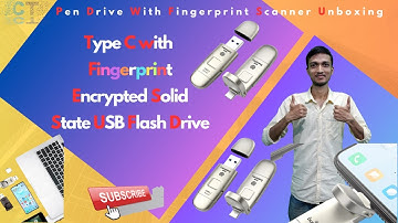 Type C with Fingerprint Encrypted Solid State USB Flash Drive | Unboxing & Review 🔥🔥
