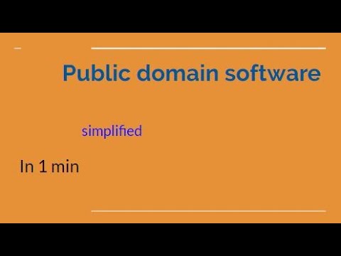 پبلک DOMAIN سافٹ ویئر (PD) نے وضاحت کی۔