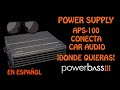 Powerbass aps 100  recomendada 100 para car audio    rod12volts
