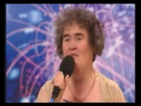 The audience were on their feet and cheering by the time 47 year-old Susan Boyle had finished singing. The unassuming, currently unemployed lady from West Lothian near Edinburgh had looked shy and a little out of place as she stepped on stage.