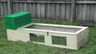 Cheap D.I.Y rabbit guinea pig run hutch for under $50. All built out of treated pine and galvenised mesh and nails for out door use. 