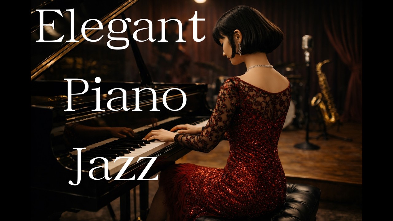 【piano jazz BGM】Elegant Piano Jazz | Relaxing BGM for Deep Focus