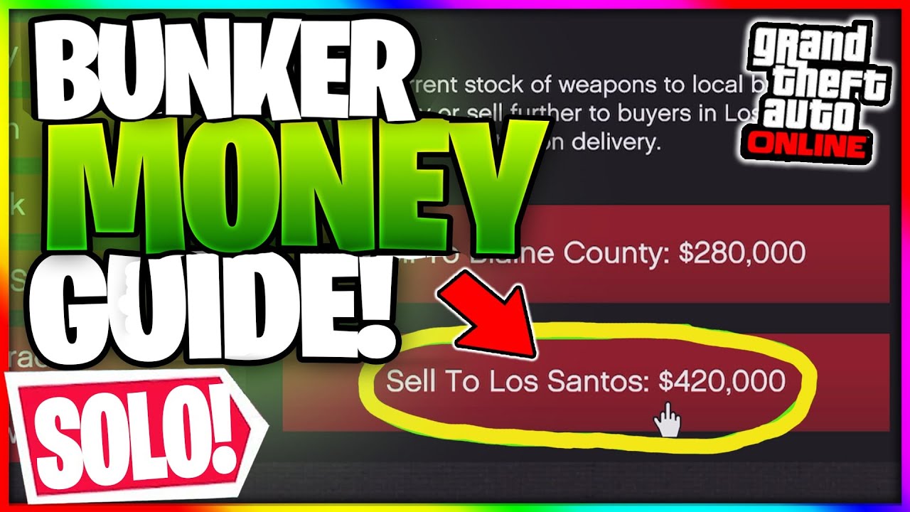 *SOLO* BUNKER MONEY GUIDE to Make MILLIONS!! (GTA Online) YouTube