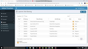 aplikasi persediaan barang berbasis web php dan mysql