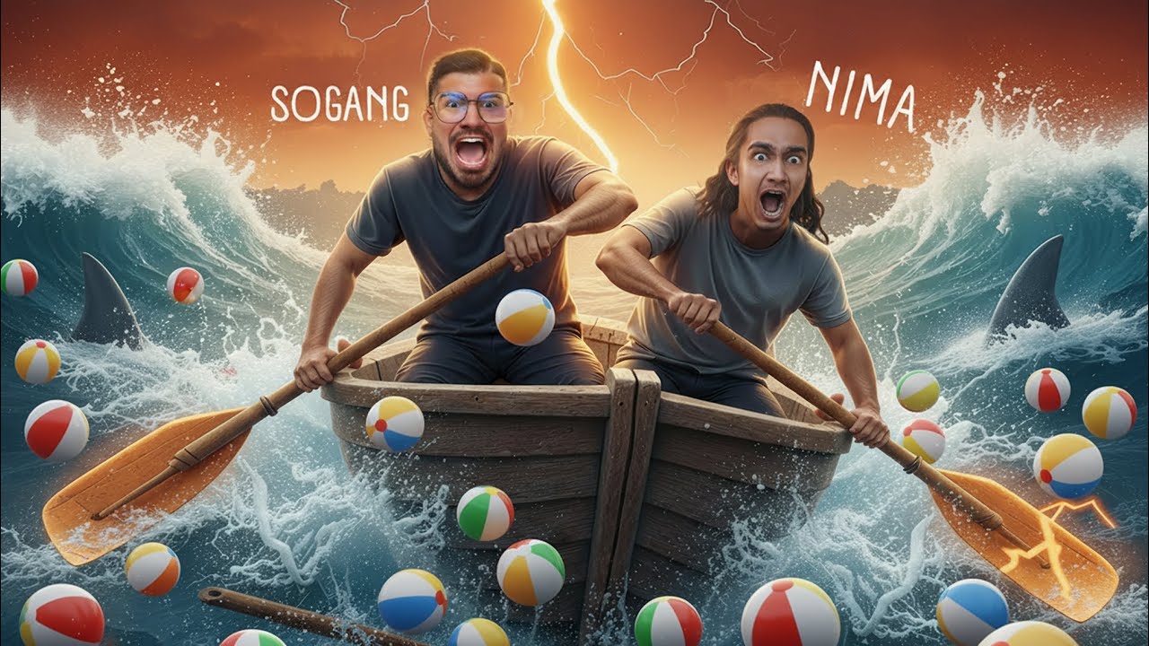 نیما نوب سگ و سوگنگ رو یه قایق 🤣❌ جر دادیم همو