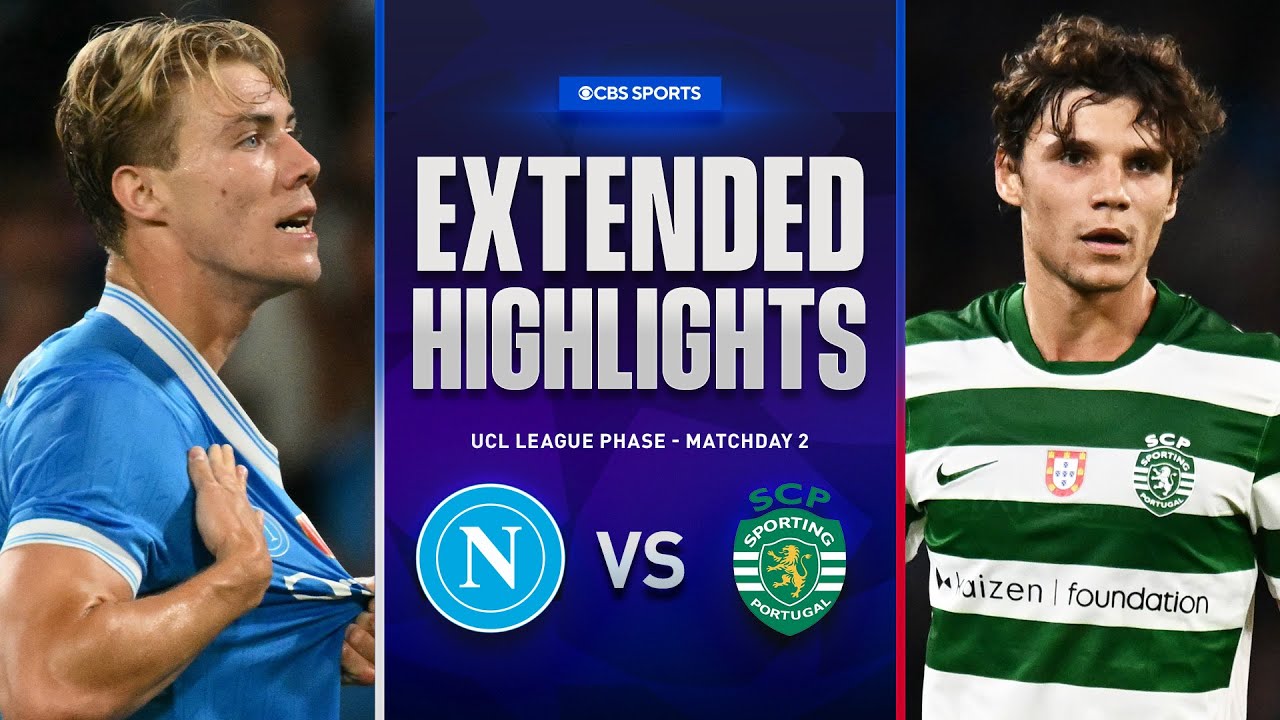 Napoli vs. Sporting CP: Extended Highlights | UCL League Phase MD 2 | CBS Sports Golazo
