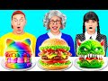 Wednesday ماكدونالدزمقابل جدتي في تحدي تحضير الطعام BaRaFun Challenge