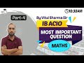 IB ACIO Recruitment 2021 - Most Important Maths Question for IB ACIO By Vitul Sir Part 4 #IBACIO2021
