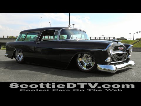 Stunning 1955 Chevy Nomad Wagon 'Stout' By Big Oak Garage At The 2024 Pigeon Forge Rod Run