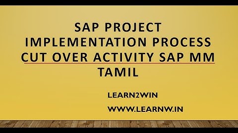 Cut over Activity in sap mm | sap project implementation | sap process | asap methodology #swaminath
