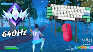 [ASMR] 🏆 Fortnite UNREAL RANK Gameplay 💤😴 Satisfying Keyboard 360 FPS