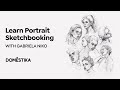 Portrait sketchbooking explore the human face  course by gabriela niko  domestika english