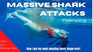 Mako Shark vs Marlin - once in a lifetime photo!