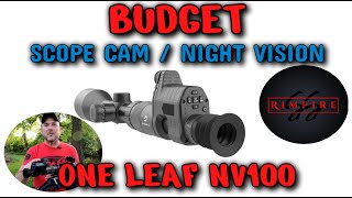 BUDGET NIGHT VISION / SCOPE CAM One Leaf Commander NV100 Plus 3-12x56 Day Or Night Scope Review