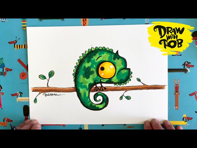 #DrawWithRob 43 Chameleon