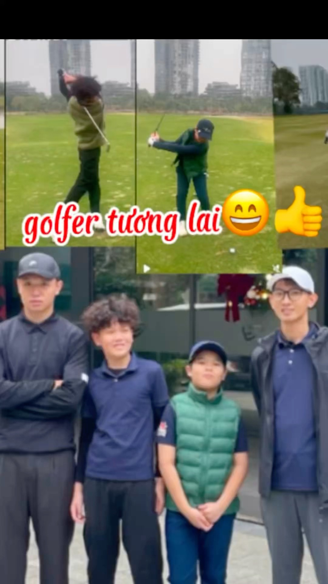 (Golf familyVN)Hai Anh thách đấu với hai em cái kết bất ngờ ?#golf #ecopark #shorts