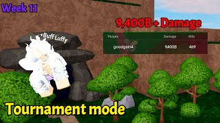 Buffed 7 Star Luffy got 9.4T DMG in Torunament (Week 11) / Roblox Astd