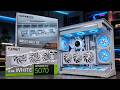 28 minutes of BUILDING the CLEANEST GAMING PC | FULL WHITE POV PC BUILD | 9600X + 5070