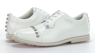 GFORE Women's Gallivanter Pebble Leather Stud Cap Toe Golf Shoes SKU: 9936764