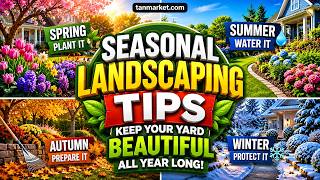 Seasonal Landscaping Tips: Keep Your Yard Beautiful All Year Long! 🌿🏡#landscaping #gardening #garden