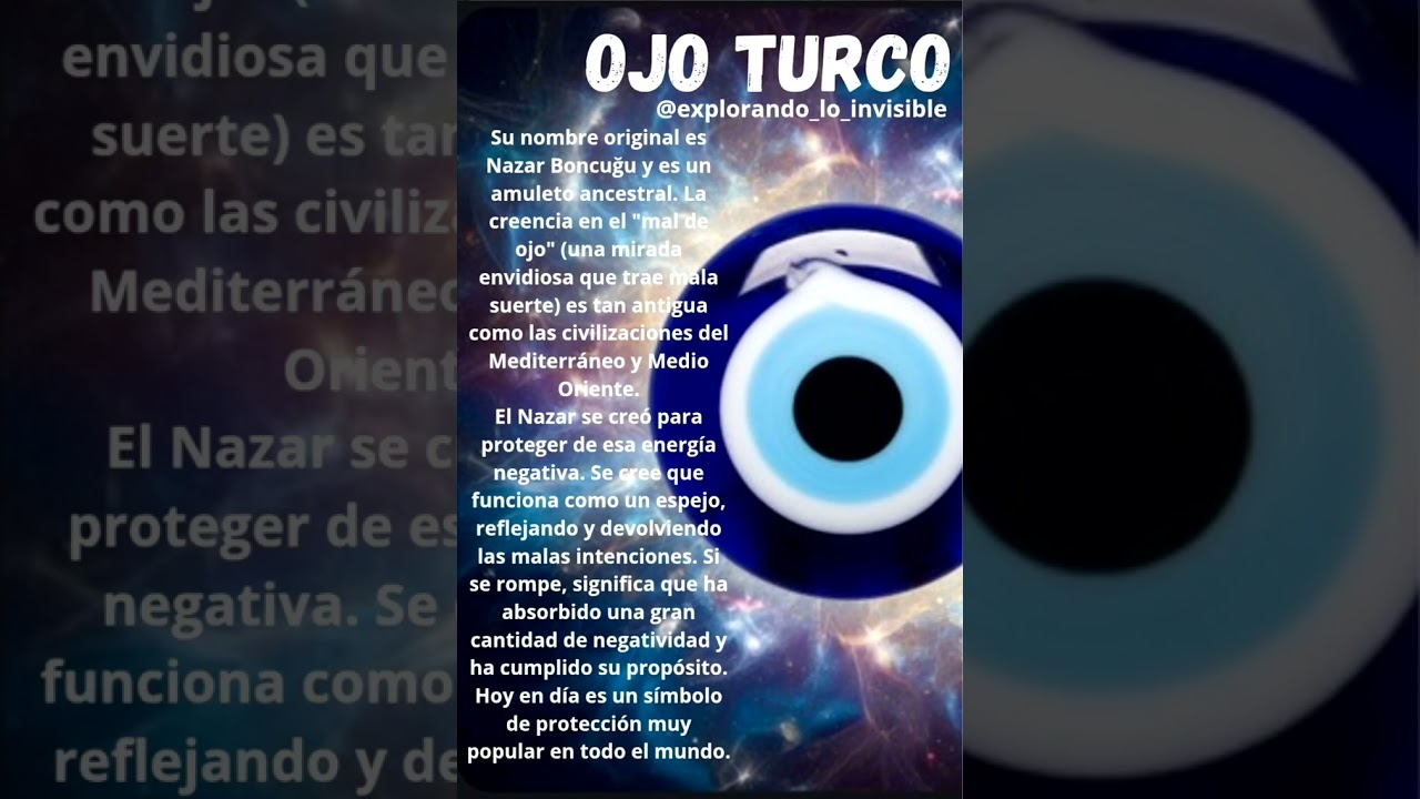 Las Miradas Envidiosas 💫 Ojo Turco #amuletos #energía #protección #nazar