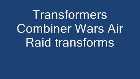 Transformers Combiner Wars Air Raid