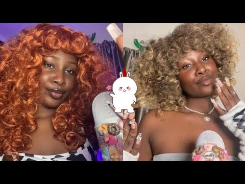 ASMR face touching and inaudible whisper 💗