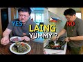 Is LAING Yummy ? Let's try it / Korean Tried Filipino Foods