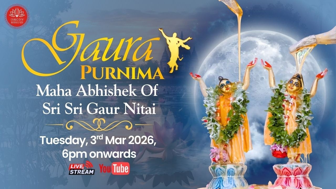 Divine Abhishek of Sri Sri Gaur Nitai | Gaura Purnima | ISKCON Bhiwandi