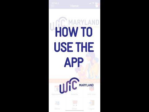 How to Use the Maryland WIC App