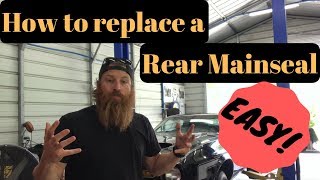 How To Replace a Rear Main Seal - Without Removing Trans or Engine!