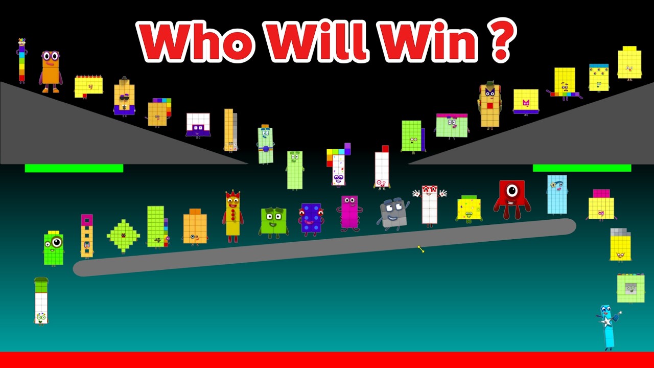 ALL 50 Numberblocks Characters Marble Race Round  10 - Who will win at all?