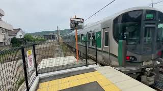 和歌山線227系快速和歌山行き　　岩出発車！
