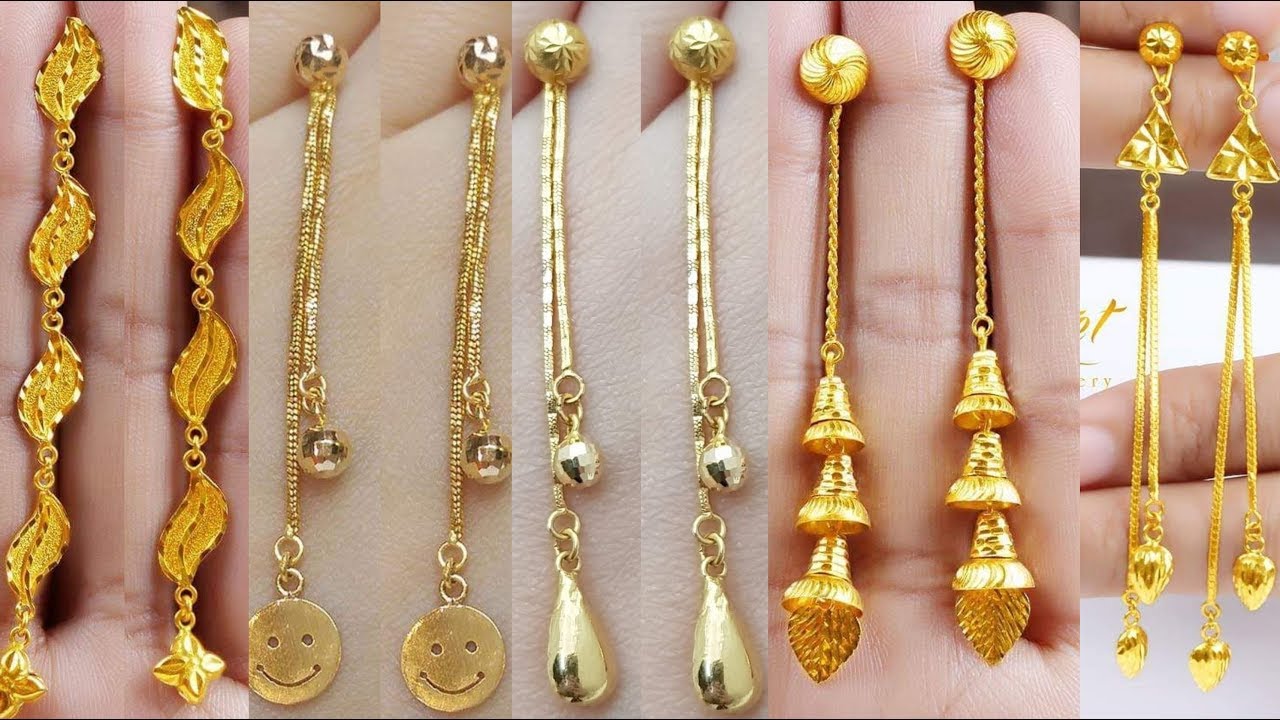 Yellow Chimes Gold Plated Leaf design Matti Jhumka Earring with Ear chain  Buy Yellow Chimes Gold Plated Leaf design Matti Jhumka Earring with Ear  chain Online at Best Price in India 