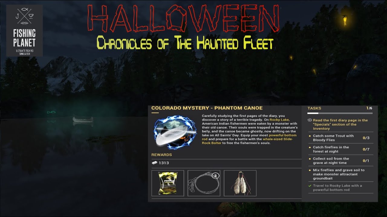 Fishing Planet Halloween 2024, Mission Colorado Mystery - Phantom Canoe Guide