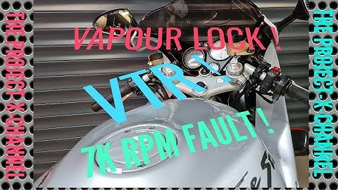 HONDA VTR FIRESTORM VACUÜMVERGRENDELING MOTOR DRAAIT OP ÉÉN CILINDER PROBLEEM OPGELOST