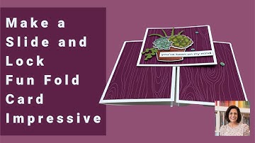 🔴 How to Make a Slide and Lock Fun Fold Card That Will Be Impressive and Easy