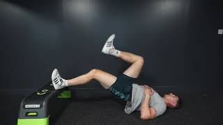 Long lever hamstring bridge marches